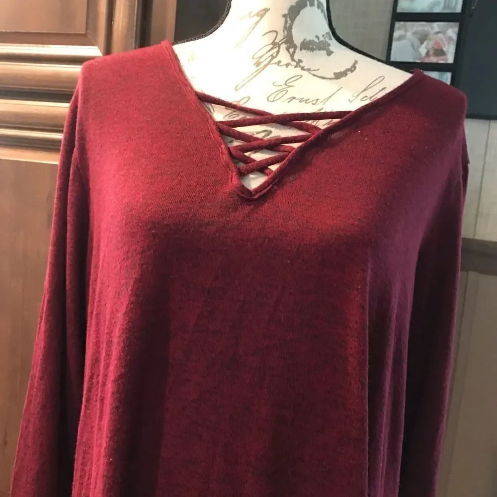Absolute Angel Maroon Tunic 2X - Picture 5 of 11